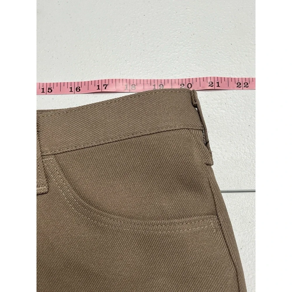 Vintage Wrangler Western Cowboy Brown Pleated Polyester Dress Slacks Men's 42x30
